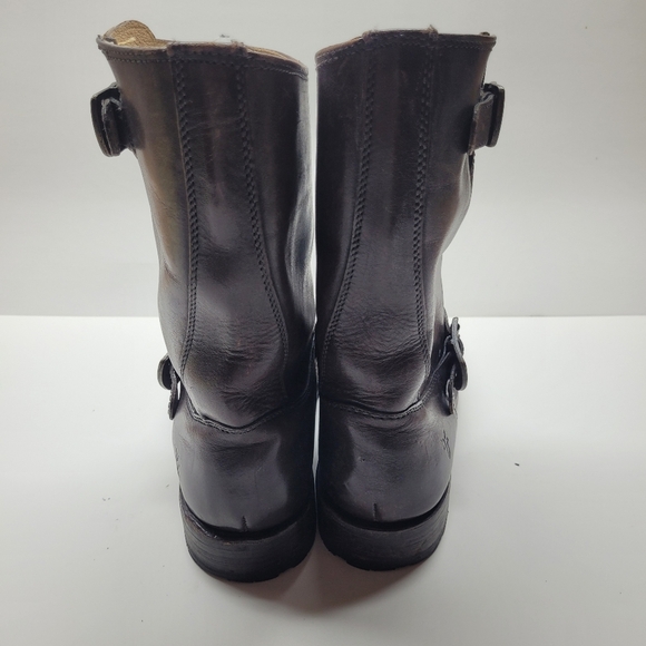 Frye Engineer Boots Mens -  Size 7 - Brown Made in Mexico - Picture 4 of 11